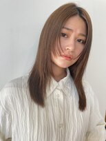 レイヤー ミディアムレイヤー ストレートヘア 美髪 髪質改善