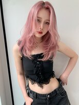 ランテルディ 渋谷(LANTERDIT)&nbsp;ハイトーン　ロング　ストレート　ブリーチカラー　うる艶　美髪