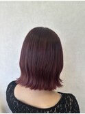 髪質改善カラー欲しくチェリーピンク