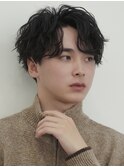 センターパート/波巻きパーマ/渋谷/表参道
