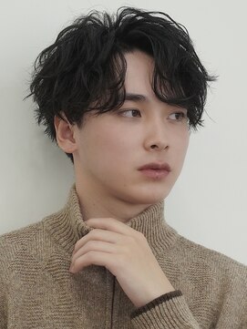 ピープスアンドスー 表参道 渋谷(Peeps&Suu.) センターパート/波巻きパーマ/渋谷/表参道