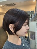 程よい丸みで、上品な抜け感を,ショートボブ/加藤