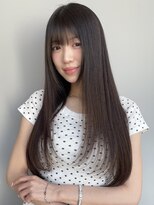 トリッカ シブヤ(TRICCA SHIBUYA)&nbsp;ロングヘア髪質改善グレージュ艶感透明感カラーケア韓国レイヤー