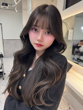 ロンドウル 熊本(Lond ulu) 暗めカラー/レイヤーカット/髪質改善/縮毛矯正/韓国ヘア