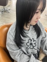 リシャルム 新保店(Re charme) 【軽やか質感】顔まわりレイヤー×ストレートミディ
