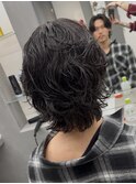 サーフカールニュアンスサーフカールウルフロン毛ミディアム