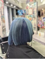 トーキョー オタクヘアー(TOKYO OTAKU HAIR) にじさんじ 長尾景/寒色/ネイビー/アンブレラ/デザインカラー