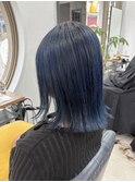 ダブルカラー　ディープブルーカラー