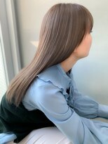 ヌード(nude)&nbsp;透明感ベージュロング｜ブリーチなし髪質改善ケアカラー