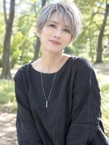 セン バイ エント(sen by emt)&nbsp;白髪ショート/グレーヘア/前髪あり/ベリーショート/60代