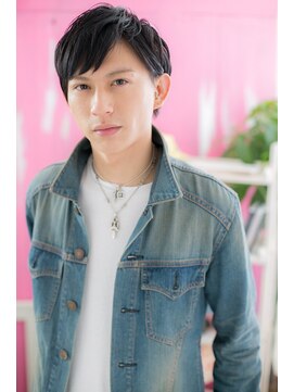 ミック 日暮里店(miq) 黒髪&ツーブロックの男らしさショート
