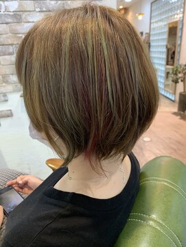 カミイロモノコト カミイロモノコト☆ニュアンスカラーショートボブ