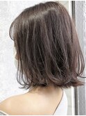 セシルカットフリンジウェーブ×大人かわいい前髪ココアブラウン