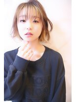 ブーケ(BOUQUET)&nbsp;切りっぱなし・ボブ・外はね・オリーブグレージュ