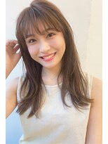 ハニーシブヤ(HONEY shibuya)&nbsp;【HONEY渋谷】洗いざらしでうるツヤロング×モカアッシュ