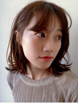 キープへアデザイン(keep hair design)&nbsp;【keep hair design三橋】外ハネミディー×大人の柔らかベージュ