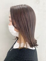 アイティー バイ アルバム 中野店(IT by ALBUM) インナーカラーベージュ_Aラインボブマロンベージュ_ba331961