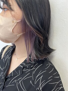 ワイズ ビー 尾張旭店(Y's BEE) 鎖骨ボブ×インナーカラー