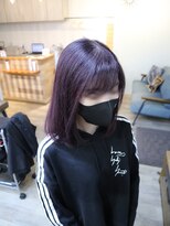 アルル ヘアー(ALULU HAIR) 暗めトーンでも透明感『パープルカラー』