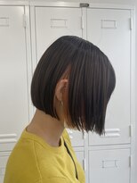 ノートエートル 西金沢(Nought etre)&nbsp;20代30代ミニボブイヤリングカラー透明感ボブつや髪スタイル