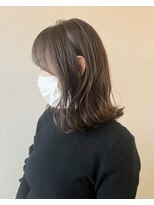 エン(en)&nbsp;高知/南国市/美容室/ミディアム/アッシュ/外ハネ/ボブ