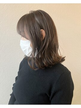 エン(en) 高知/南国市/美容室/ミディアム/アッシュ/外ハネ/ボブ