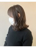 高知/南国市/美容室/ミディアム/アッシュ/外ハネ/ボブ