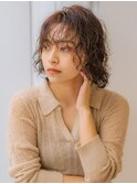 ウェーブパーマ×ボブ　20代30代