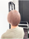 #クールショート#前髪#イメチェン#ピンクベージュ#髪質改善