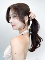 韓国韓国顔まわりレイヤーカット20代30代