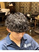 波巻きパーマ