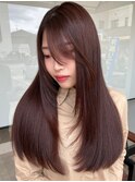 黒髪ボブルフネビージュ小顔ワンレン