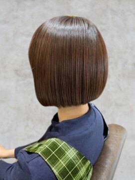 ルシードスタイル アウラ 松戸市五香(LUCIDO STYLE Aura) 顎ラインボブ愛されショート30代40代50代60代暗髪落ち着き