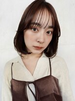 大人ふんわりボブ/内巻きボブわ／シースルー