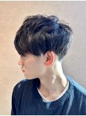 マッシュショートマッシュヘアツーブロック学生カット