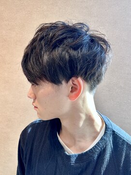 イェル(ELL.) マッシュショートマッシュヘアツーブロック学生カット