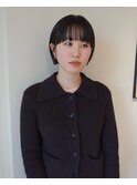 フルバング切りっぱなしボブ