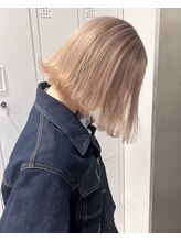 ベレーザ 渋谷(BELEZA) 14071ミルクティーアッシュミルクティーベージュハイトーンボブ