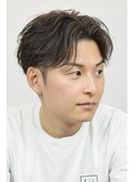フェザーパーマ刈り上げセンターパートフェザーショート