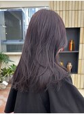 ブリーチなしダブルカラーラベンダーグレージュ透明感夏カラー