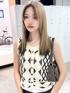 ゲームバイアランスミシー 心斎橋(GAME by Alan Smithee) ホワイトベージュ×ブラック/アンブレラカラー/ケアブリーチ