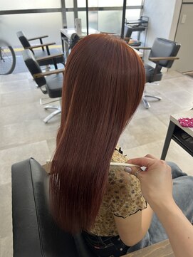 アルメリア 池袋(Arumeria) ブリーチなしダブルカラーオレンジカラー韓国風10代20代