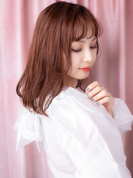 カバーヘア ブリス 北浦和(COVER HAIR bliss) チェリーレッド小顔前髪パーマ姫カットレイヤーY北浦和20代30代