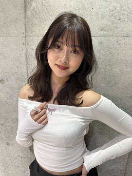 ロンド レア 天神大名店(Lond Le’a) 暗めカラー/デザインカラー/フェイスフレーミング/ミディアム