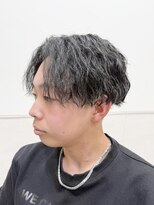 ヨシザワインク プレミアム 築地店(YOSHIZAWA Inc. PREMIUM)&nbsp;縦落ちスパイラルパーマツイスパカジュアルアップバング