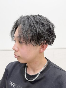 ヨシザワインク プレミアム 築地店(YOSHIZAWA Inc. PREMIUM) 縦落ちスパイラルパーマツイスパカジュアルアップバング