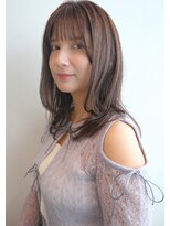 トリッカ シブヤ(TRICCA SHIBUYA)&nbsp;くびれミディアム/レイヤーカット/シースルーバング