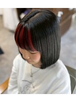 アンサ 長岡天神店(ANSA)&nbsp;【前髪にアクセント】ぷつっとミニボブ×個性派フロントインナー