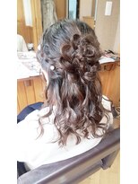 エクステンション クーチャー(Extention Cu'cha) 結婚式に☆編み込みお花ハーフアップ(^O^)