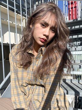 アルバム 銀座(ALBUM GINZA) 大人ロング_アッシュブラウンネオウルフ外ハネボブ_27295